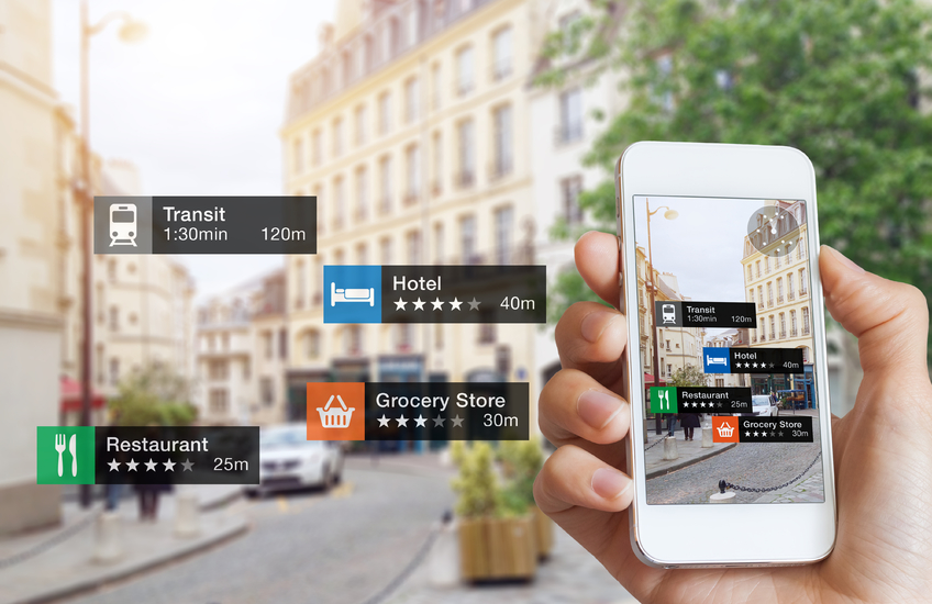 La realidad aumentada ofrece al viandante una enorme cantidad de información sobre lo que le rodea