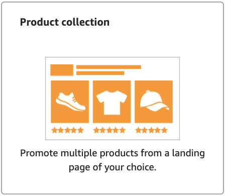 Product collection: Amazon Sponsored Ads