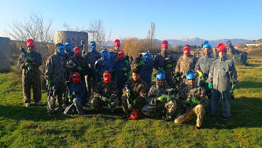 El equipo de Labelium hizo paintball como parte de su team building en La Rioja